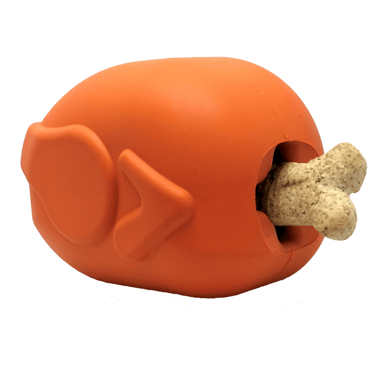 SodaPup Roasted Turkey rubber treat toy for stuffing and freezing