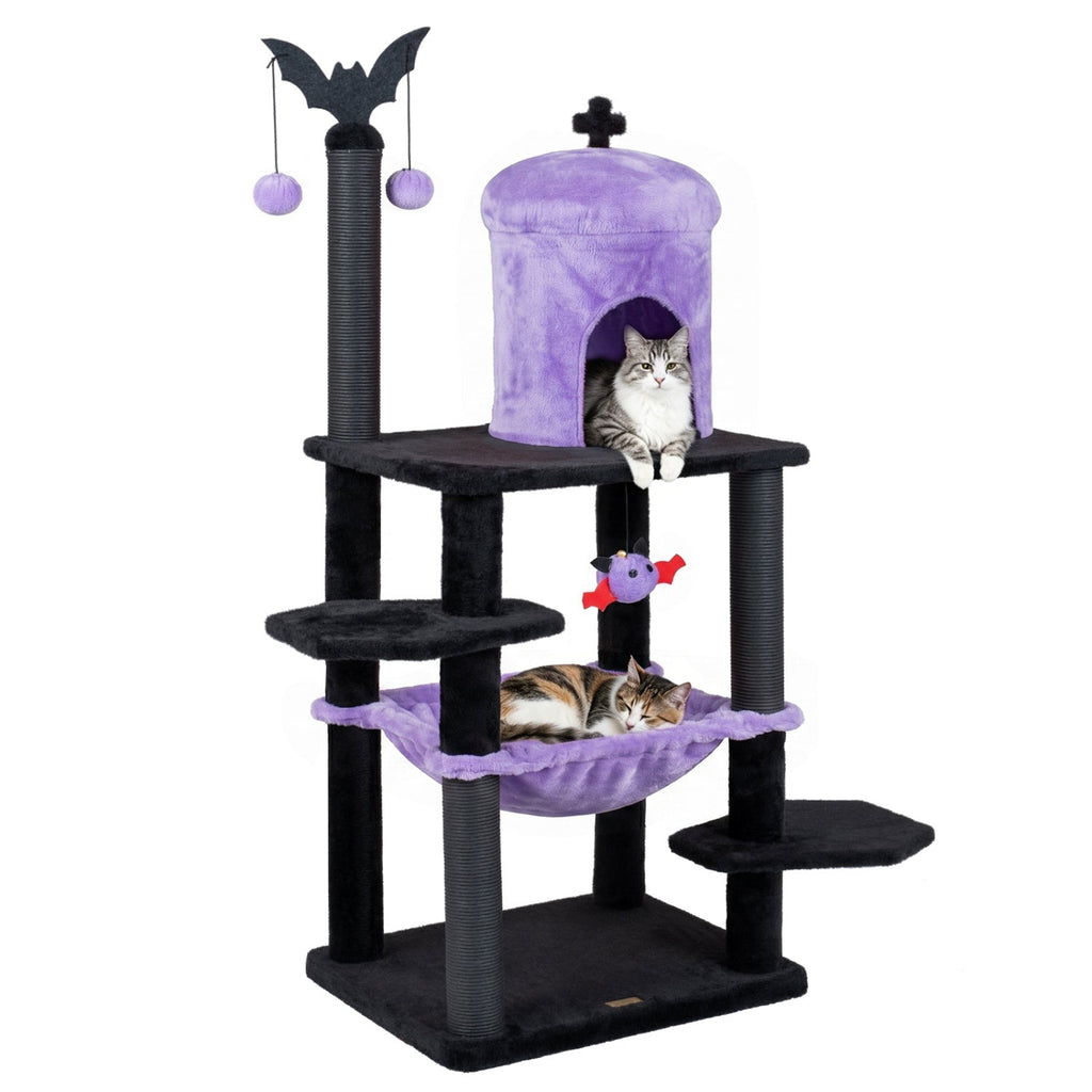 51 inch gothic cat tree for kittens and adult cats