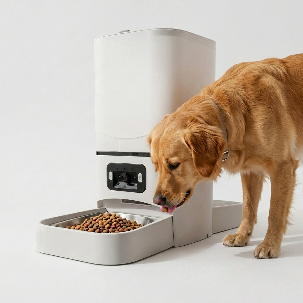 6L smart feeder for dogs and cats with scheduled portions through the companion app