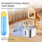 Stainless Steel Cat Water Fountain