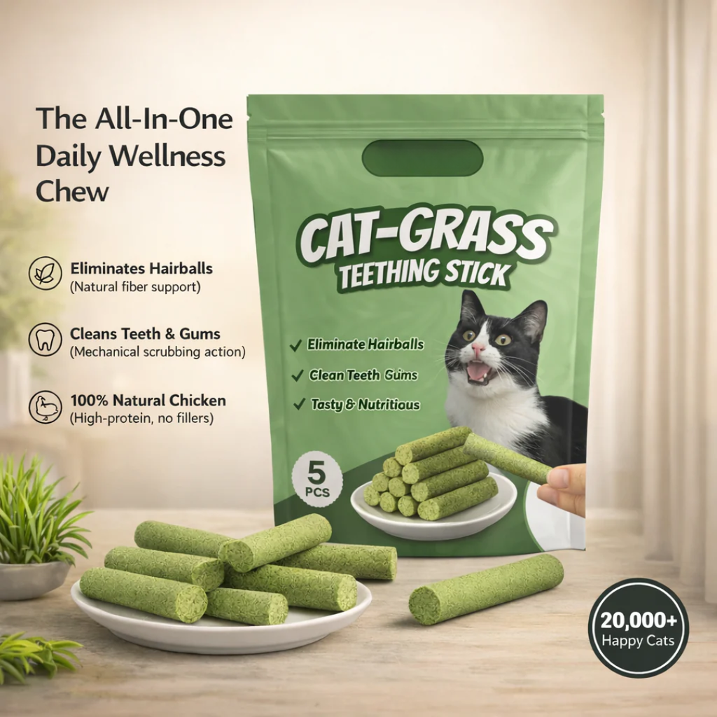 Cats’ Favorite Grass Teething Stick