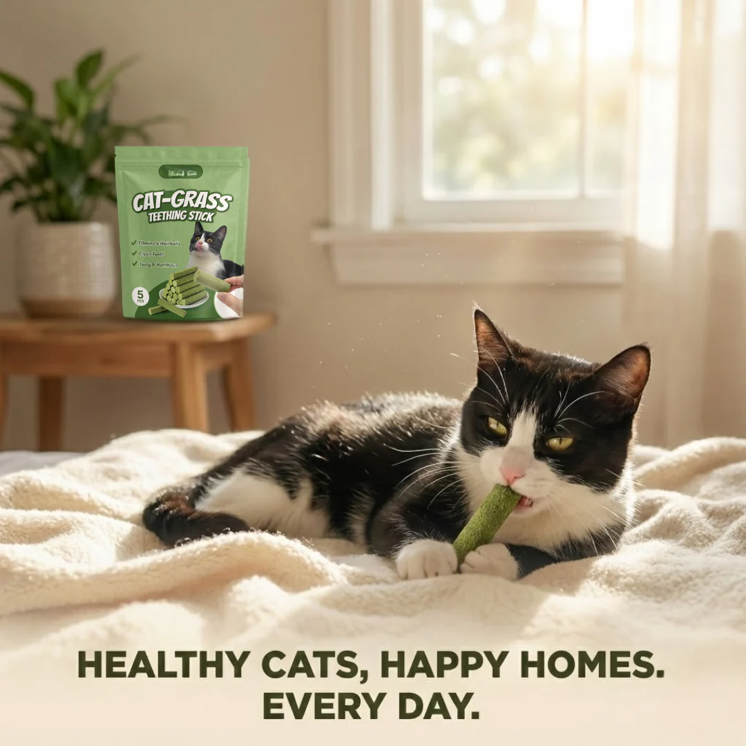 Cats’ Favorite Grass Teething Stick