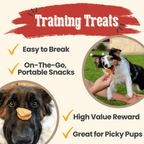 12oz chicken chips as training snacks, easily broken into small reward pieces.
