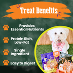 Benefits of Farm To Pet single-ingredient Halloween snack packs