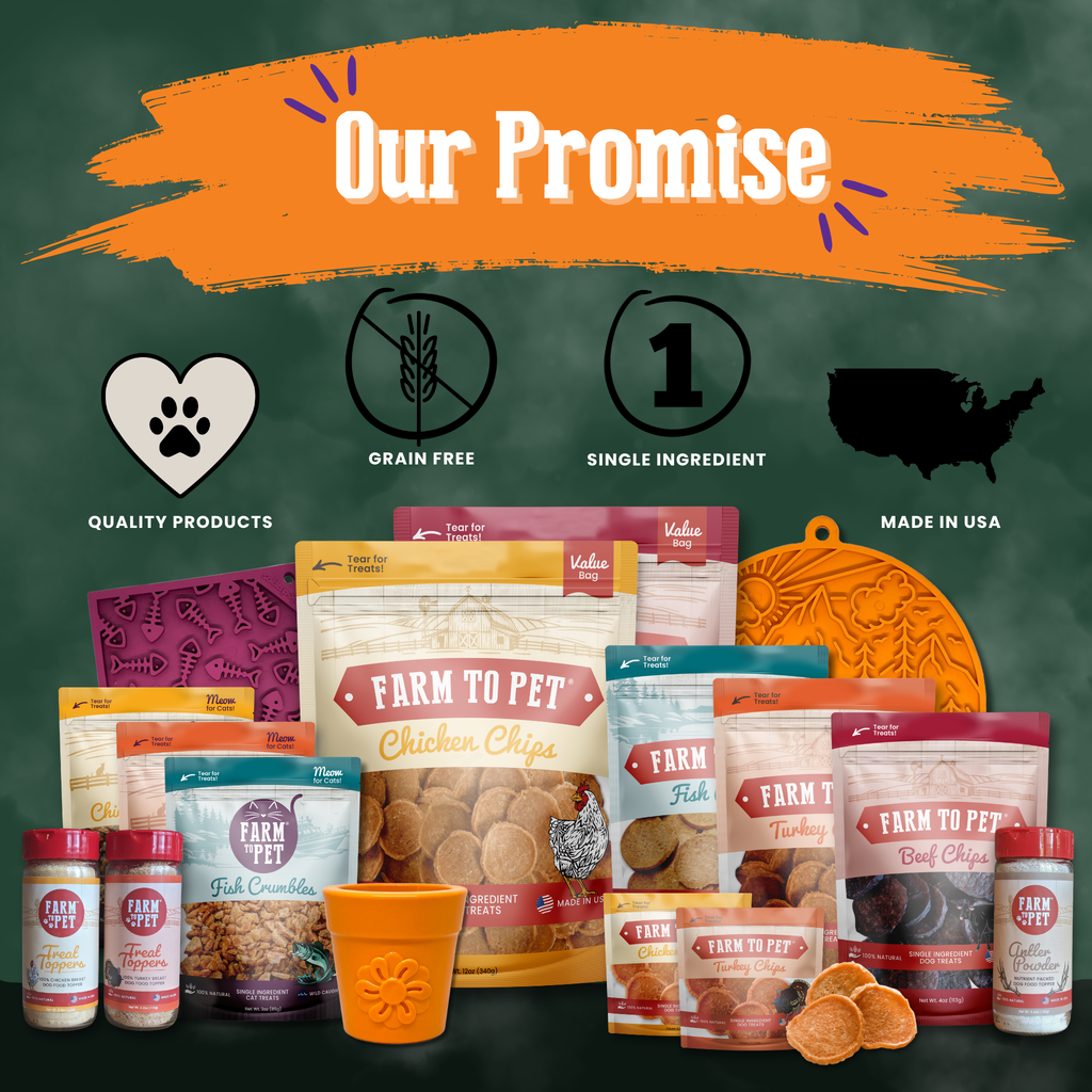 Farm To Pet heart-healthy single-ingredient treats, Halloween edition