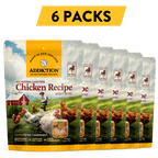 Addiction Chicken Meaty Bites, pack of 6: six 4 oz bags of soft chicken treats for training