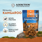 Addiction Meaty Bites soft dog treats, the treat half of the kangaroo food and treats duo
