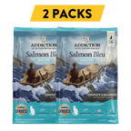 Addiction Salmon Bleu dry cat food, pack of 2: two 4 lb bags, 8 lb in total