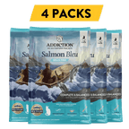 Addiction Salmon Bleu dry cat food, pack of 4: four 4 lb bags, 16 lb in total