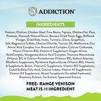 Addiction Viva La Venison, a dry cat food made with free-range deer raised in New Zealand