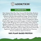 Addiction Zen Vegetarian kibble with 22% minimum crude protein and 363 kcal per cup