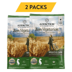 Two-pack of Addiction Zen Vegetarian dry dog food: 2 x 4 lb bags, 8 lb in total