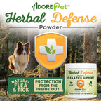 Adore Pet Herbal Defense herbal powder for dogs and cats, mixed into wet food or a treat