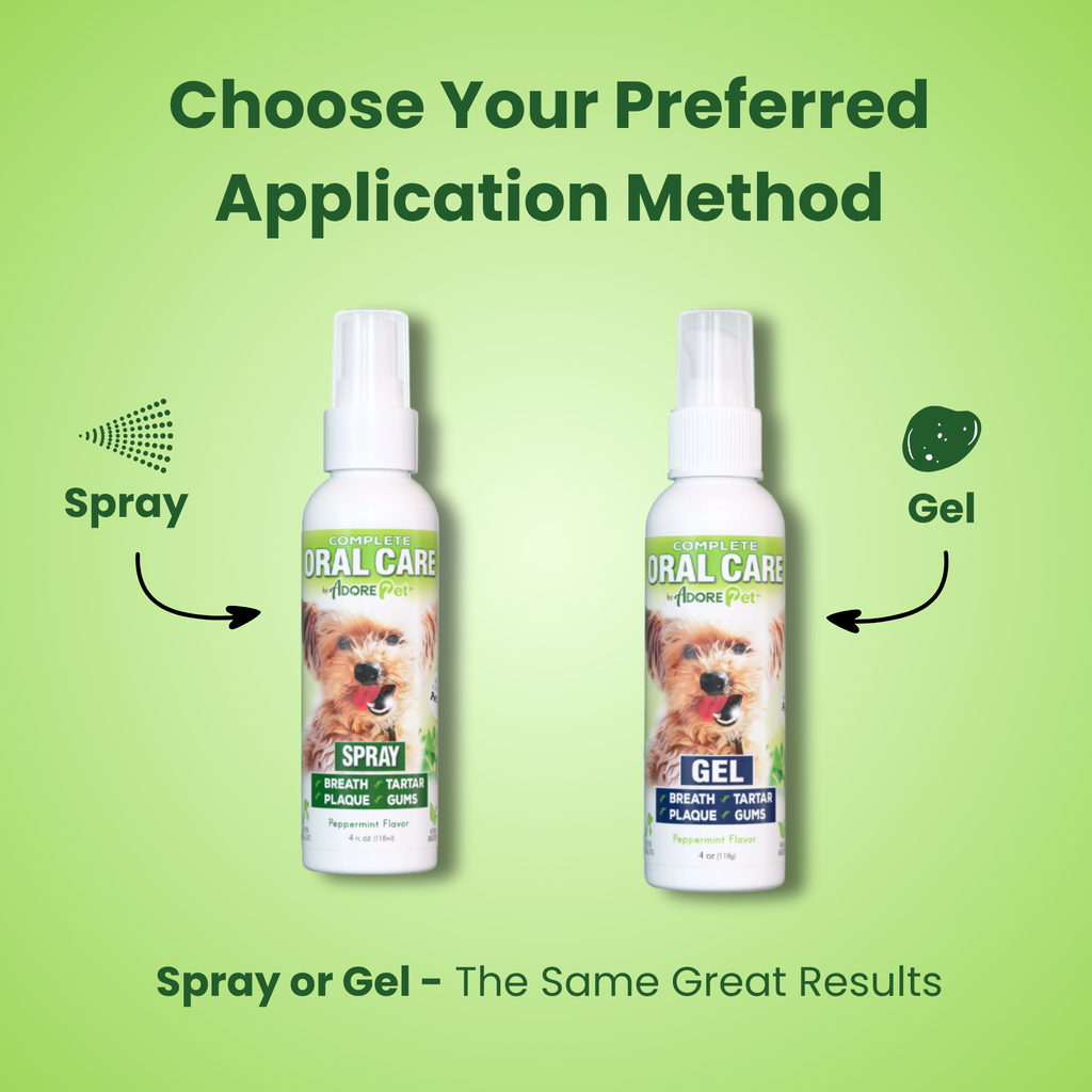 Adore Pet Oral Care Spray with neem oil, grape seed extract and grapefruit seed extract