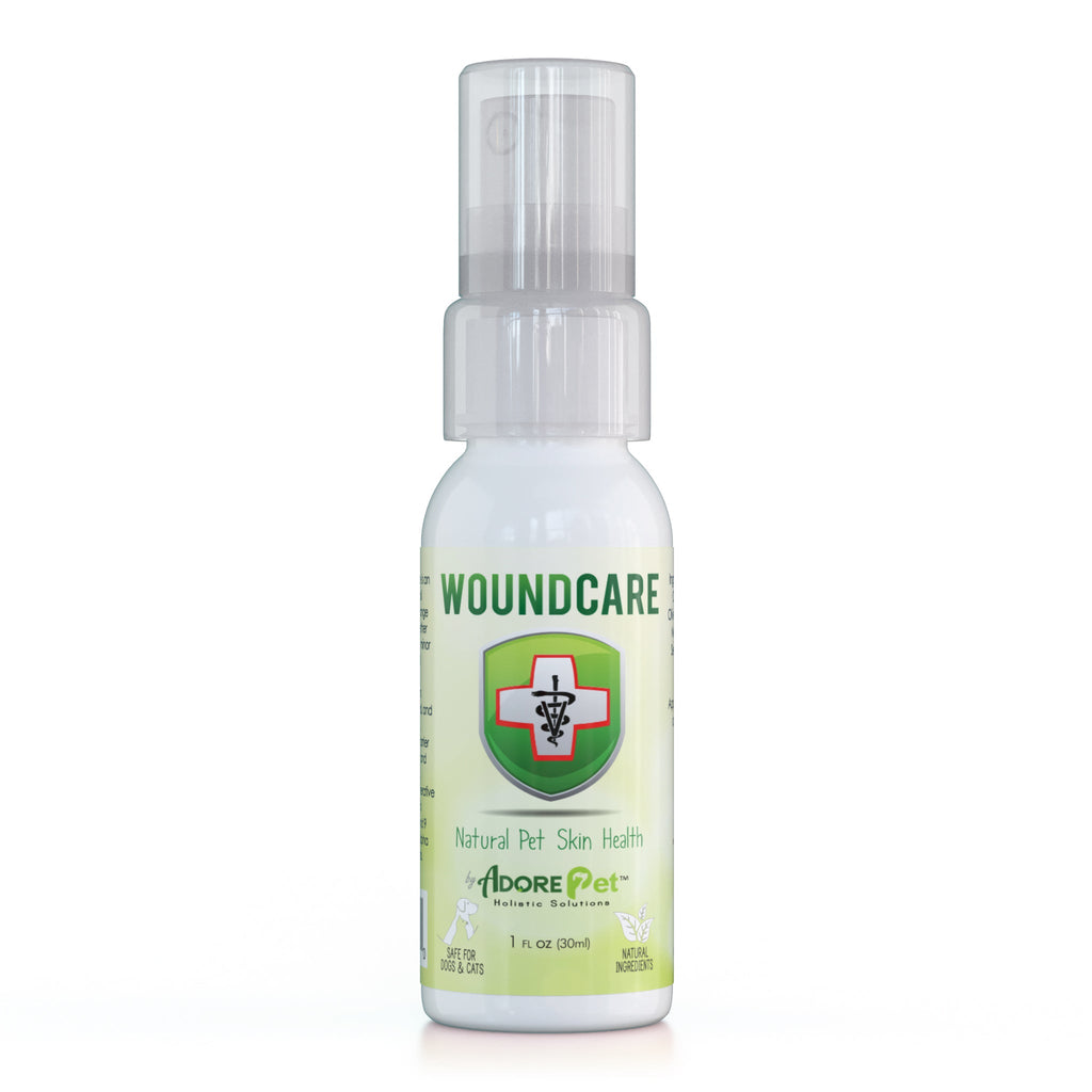 Adore Pet Wound Care, a 1 oz plant-based topical oil for minor scratches on dogs and cats