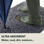 Anti-mud door mat that protects floors from mud and dirt