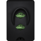 beyondGREEN wall and pole mount dog poop bag dispenser in black with a locking door