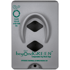 Gray beyondGREEN dog waste bag station, made in the USA for outdoor, high-traffic use