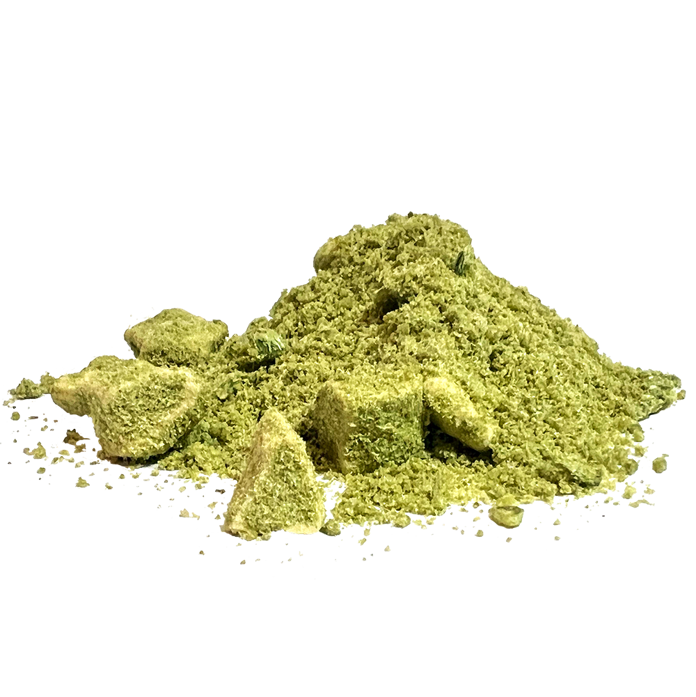Dry pile of BioStar Cool Down K9, a blend with quinoa, kale, eggs and pumpkin meal