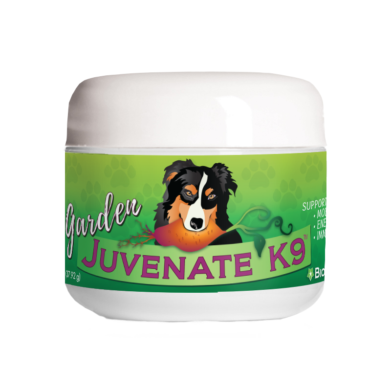 BioStar Garden Juvenate K9 for dogs that need a supplement free of animal proteins
