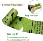 Bulk dog poop bag refill rolls for multi-dog homes, dog walkers and daycares