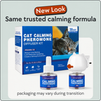 Plug-in calming diffuser that helps settle stressed cats