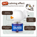 Calming diffuser for cats who hide, scratch, or spray