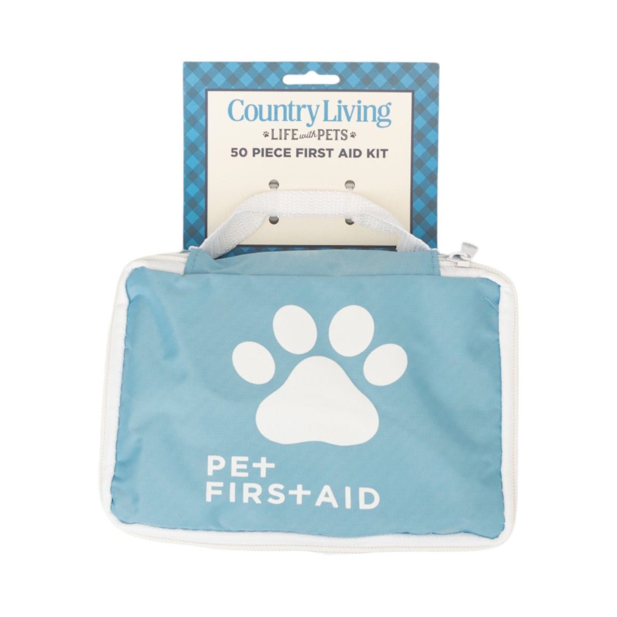 Country Living 50-piece pet first aid kit in a travel-friendly pouch for dogs and cats