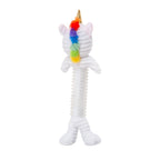Country Living corduroy unicorn squeaky toy for dogs that like to carry, shake and tug their toys