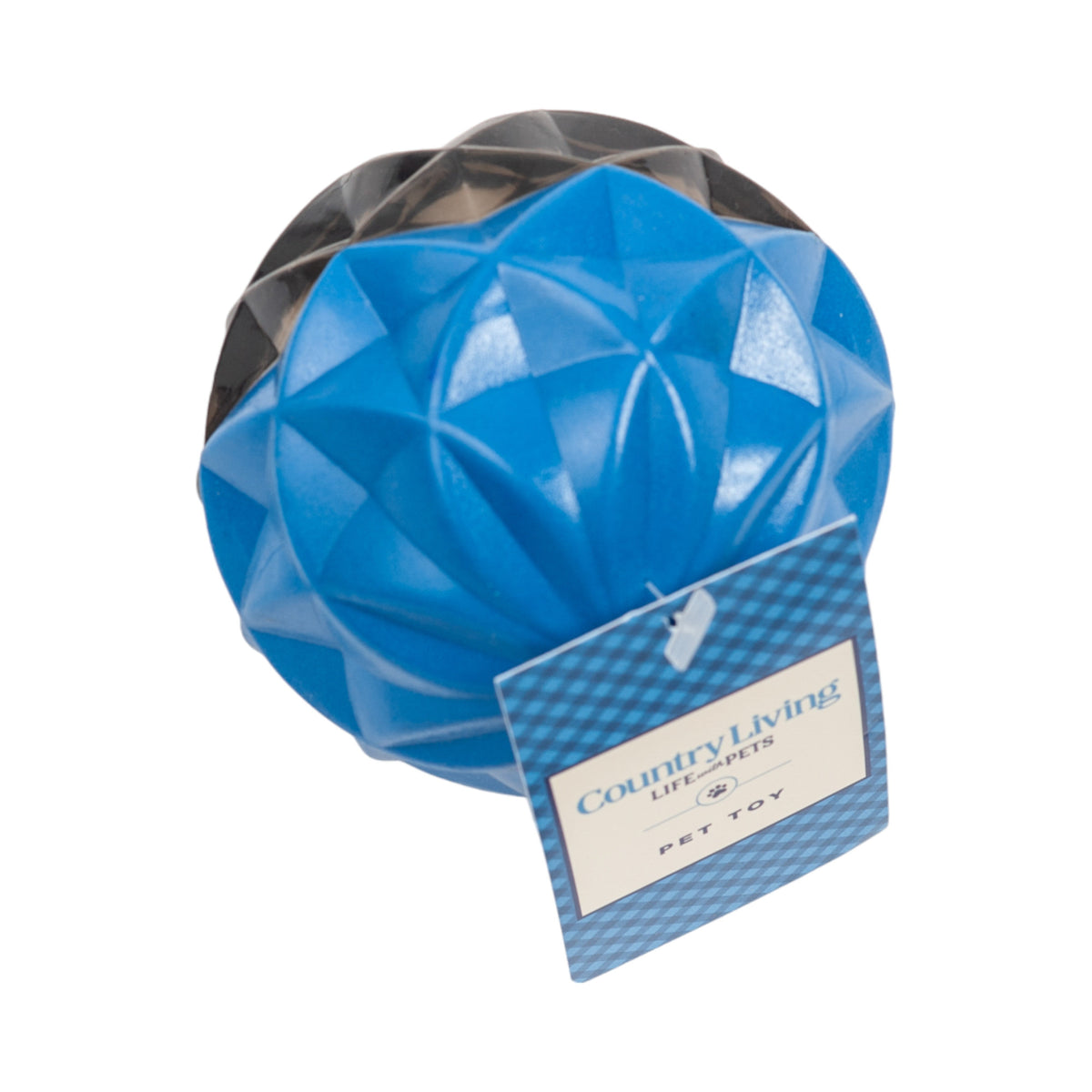Country Living Large geometric dog ball in TPR rubber with an angular shape for erratic bounces