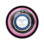 Carnation Pink Country Living ribbed bowls for dogs and cats, sold as a set of 2