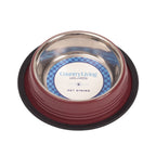 Merlot Red ribbed Country Living bowl with an easy-to-hold, textured exterior