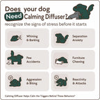 Dog pheromone diffuser kit with refill bottles