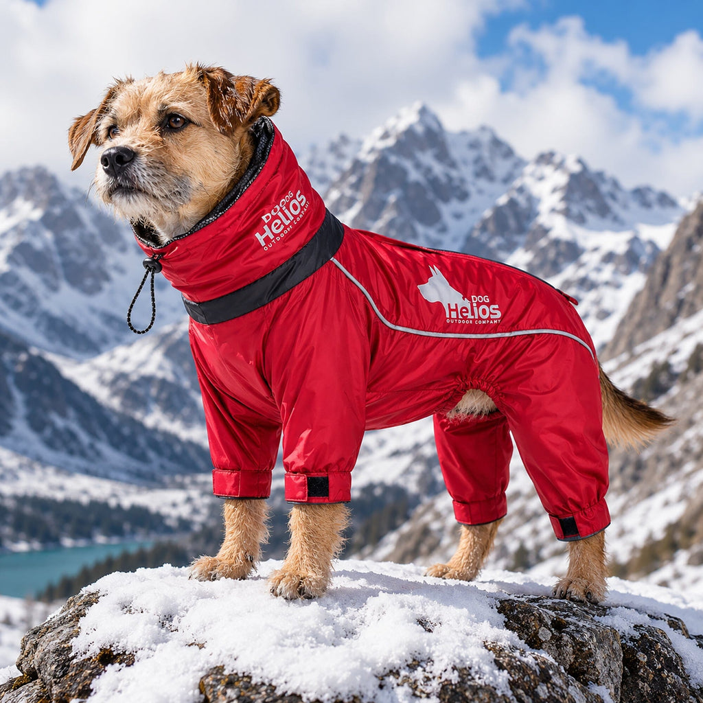 Dog Helios Weather-King jacket with hook-and-loop adjustable sleeves that keep out cold air