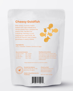 Crunchy Cheesy Goldfish training treats for dogs, made with flour, eggs, cheese and canola oil