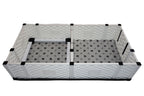 EZwhelp EZclassic Pro Set in the 38 x 38 x 18 inch size, with combo liner and puppy feeding station