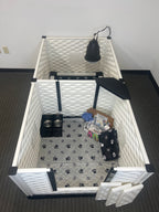 Tall 38 x 38 x 28 inch EZclassic Pro Set by EZwhelp, a whelping box with 28 inch walls
