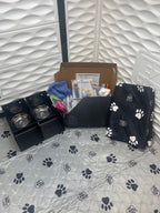 EZwhelp EZclassic Pro Set whelping box bundle with pig rails, 3 pads and a canvas floor liner