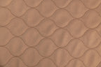 Close-up of the coffee-colored, stain-resistant brushed polyester top on an EZwhelp brown pad