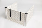 EZwhelp EZclassic 28x28 Add-On Room with a front panel set with doors, two 28 inch side panels and 2 posts
