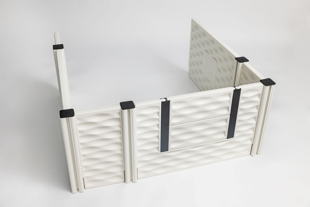 EZwhelp EZclassic 38x38 Add-On Room with front door panels, two 28 inch and three 10 inch side panels