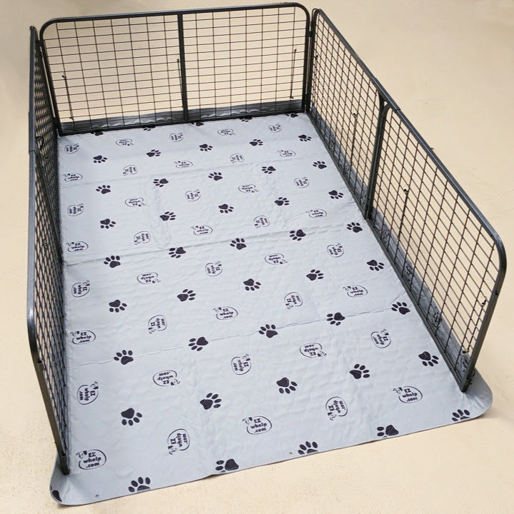 EZwhelp grommet floor pad with fastening grommets spaced around the edge