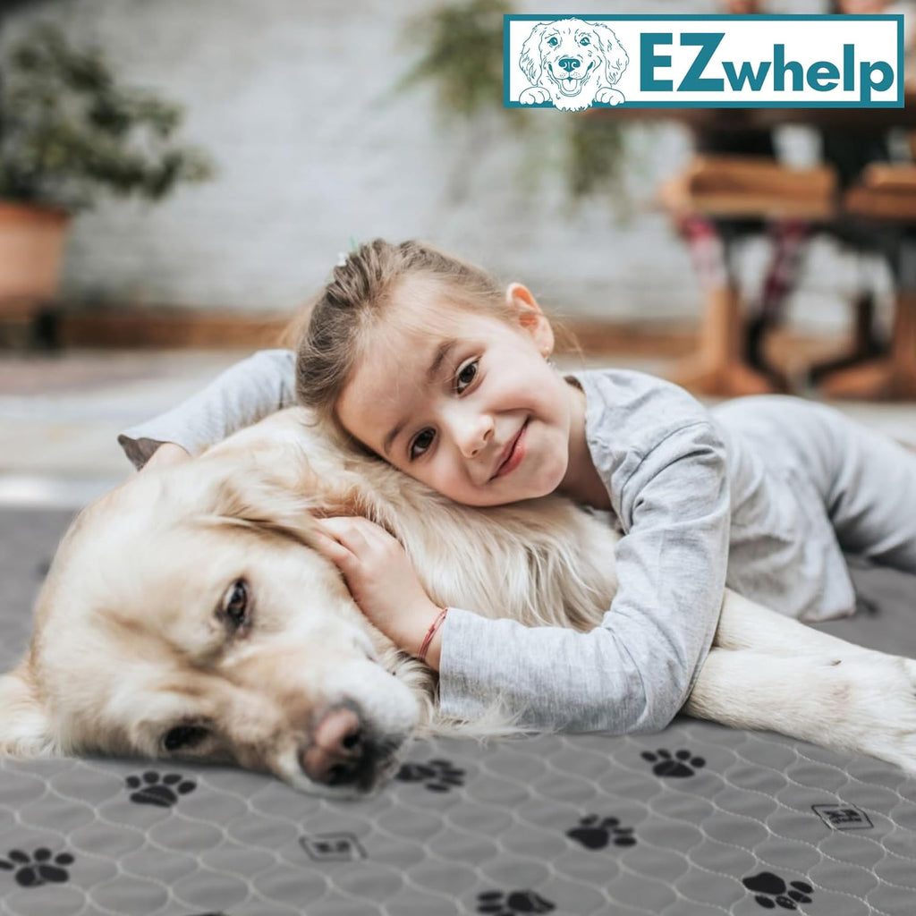 Machine-washable EZwhelp heavy-absorbency pad, made to wash and reuse instead of throwing away