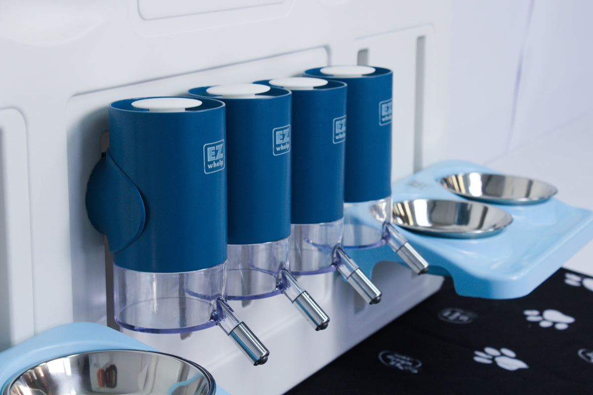EZwhelp Tall EZclassic Water & Food Station Panel, 38 inches wide and 28 inches tall