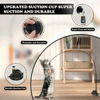 Feather wand cat teaser toy for daily indoor exercise and bonding with your cat