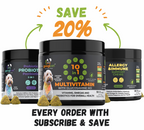 Googipet 10-in-1 Multivitamin Chews for puppies, adults and seniors of all sizes, chicken flavor