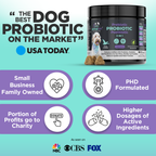 Googipet 3-in-1 probiotic dog chews made without wheat, corn, soy, sugar or GMOs