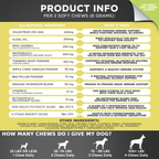 Googipet Allergy & Immune Support coconut & carob chews with a probiotic blend for gut flora