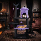 Gothic cat tree hammock and condo
