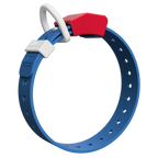 Freedom colorway of the Hoss Straps Field Collar in red, white and blue with a waterproof strap